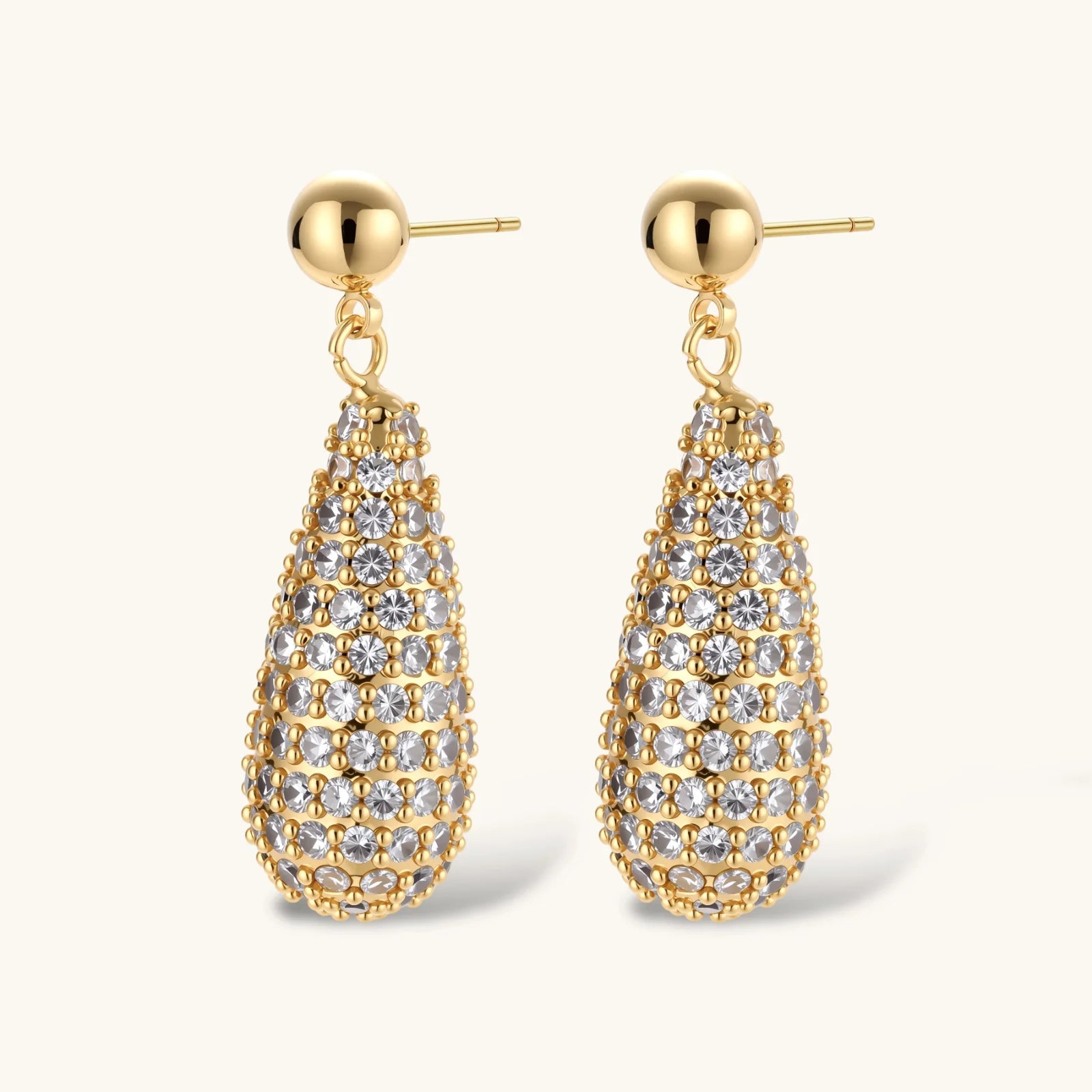 Goldenes Luxus-Kristall-Set