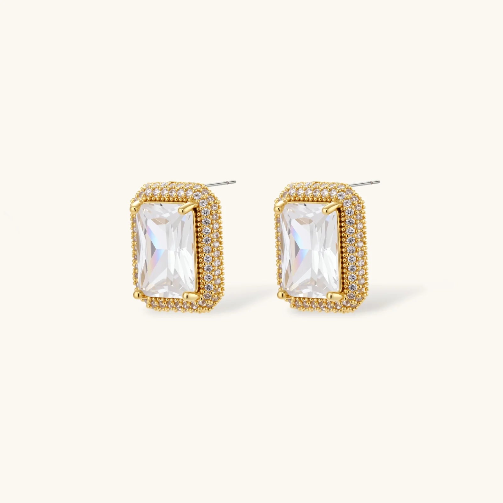Smaragdschliff Halo Set